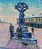 RELAXING AT THE KELLS CROSS by Sean Loughrey at Ross's Online Art Auctions