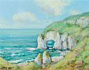 THE WHITE ROCKS, PORTRUSH, COUNTY ANTRIM by Nigel Allison at Ross's Online Art Auctions