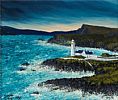 INCOMING STORM AT FANAD HEAD by Sean Loughrey at Ross's Online Art Auctions