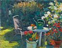 THE ARTIST'S GARDEN by Norman Teeling at Ross's Online Art Auctions