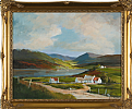 COTTAGE BY A LOUGH by David Mitchell at Ross's Online Art Auctions