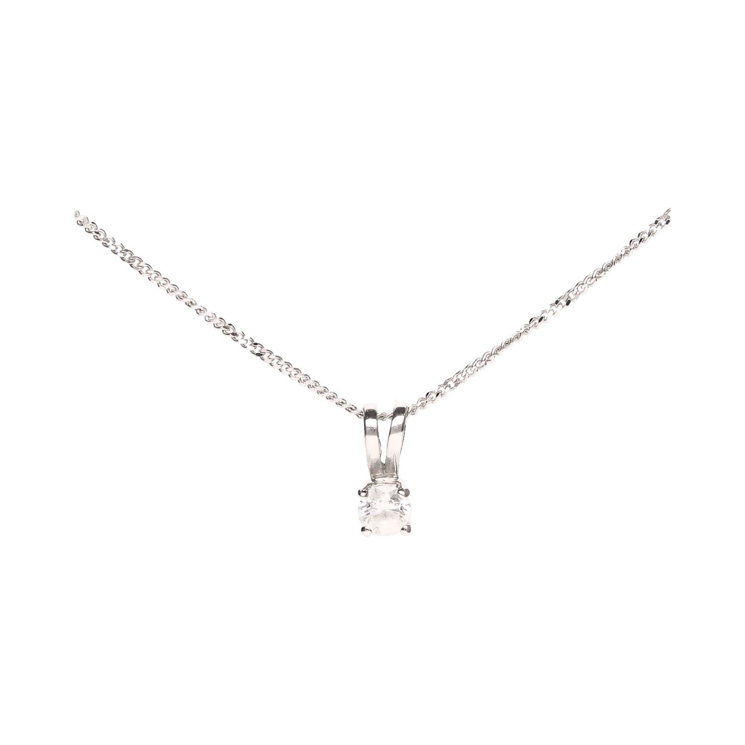 Elio Solitaire Necklace .10ct Lab Grown Diamond Pendant Necklace 18ct –  Aristides Fine Jewels