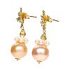 18CT GOLD PEARL & DIAMOND EARRINGS at Ross's Online Art Auctions