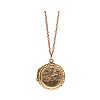9CT GOLD LOCKET ON GOLD-TONE CHAIN at Ross's Online Art Auctions