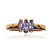 9CT GOLD TANZANITE RING at Ross's Online Art Auctions