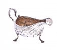 EMBOSSED IRISH SAUCE BOAT at Ross's Online Art Auctions