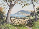 LOOKING DOWN TO RED BAY by Charles McAuley at Ross's Online Art Auctions