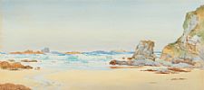 INISHTRAHULL, FROM SANDPORT, MALIN HEAD, COUNTY DONEGAL by Robert Cresswell Boak ARCA at Ross's Online Art Auctions