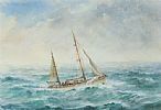 ROUGH SEAS by William A. Hume at Ross's Online Art Auctions