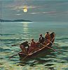 MOONLIGHT FISHING by Donal McNaughton at Ross's Online Art Auctions