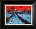 WINTER SUNSET by James Downie at Ross's Online Art Auctions