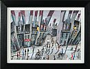 TALL CHIMNEYS STREET SCENE by John Ormsby at Ross's Online Art Auctions