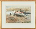 THE OLD BEACHED BOAT by William A. Hume at Ross's Online Art Auctions