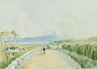 SCRABO TOWER, COUNTY DOWN by George Bennett at Ross's Online Art Auctions