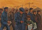 AT THE SHIPYARD by Jim McDonald at Ross's Online Art Auctions