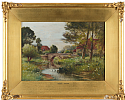 THE OLD STONE BRIDGE by Ernest Parton at Ross's Online Art Auctions