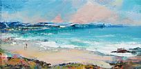 PORTRUSH BEACH, COUNTY ANTRIM by Nigel Allison at Ross's Online Art Auctions