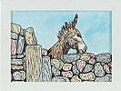 DONKEY BY A STONE WALL by Irish School at Ross's Online Art Auctions