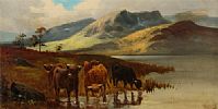 HIGHLAND CATTLE by Charles W. Oswald at Ross's Online Art Auctions