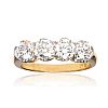 18CT GOLD FOUR STONE DIAMOND RING at Ross's Online Art Auctions