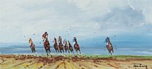 ON THE FIRST TURN by Alan Beers at Ross's Online Art Auctions