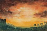 SUNSET by Paul Wilson at Ross's Online Art Auctions